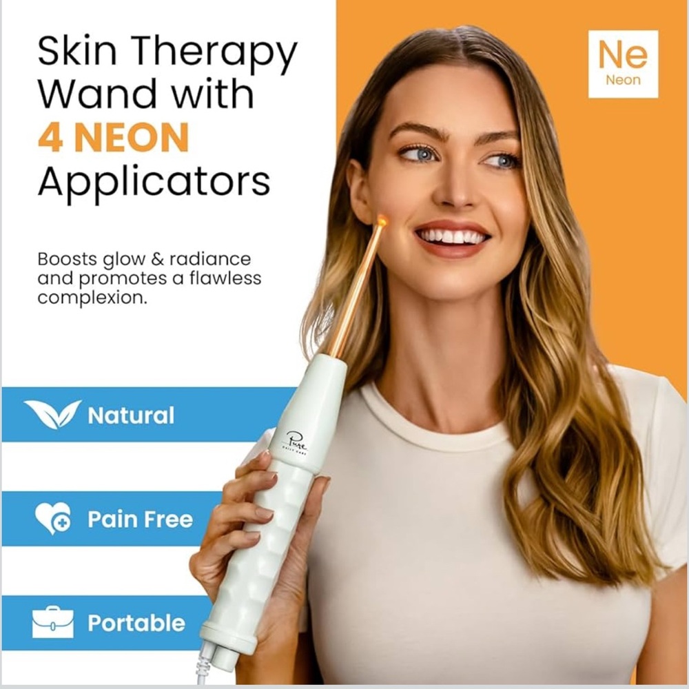 NuDerma Skin Therapy Wand – Anti-Aging/Wrinkle, Skin Tightening, Clarifying - Picture 3 of 11